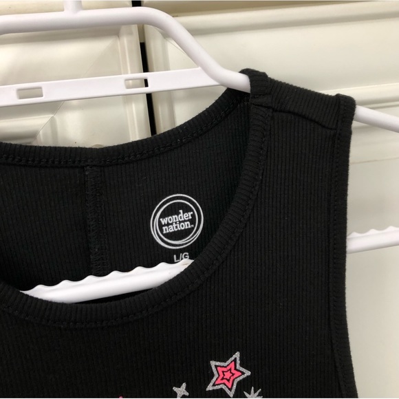 ๐Wonder Nation girls graphic ribbed tank top - Picture 3 of 6